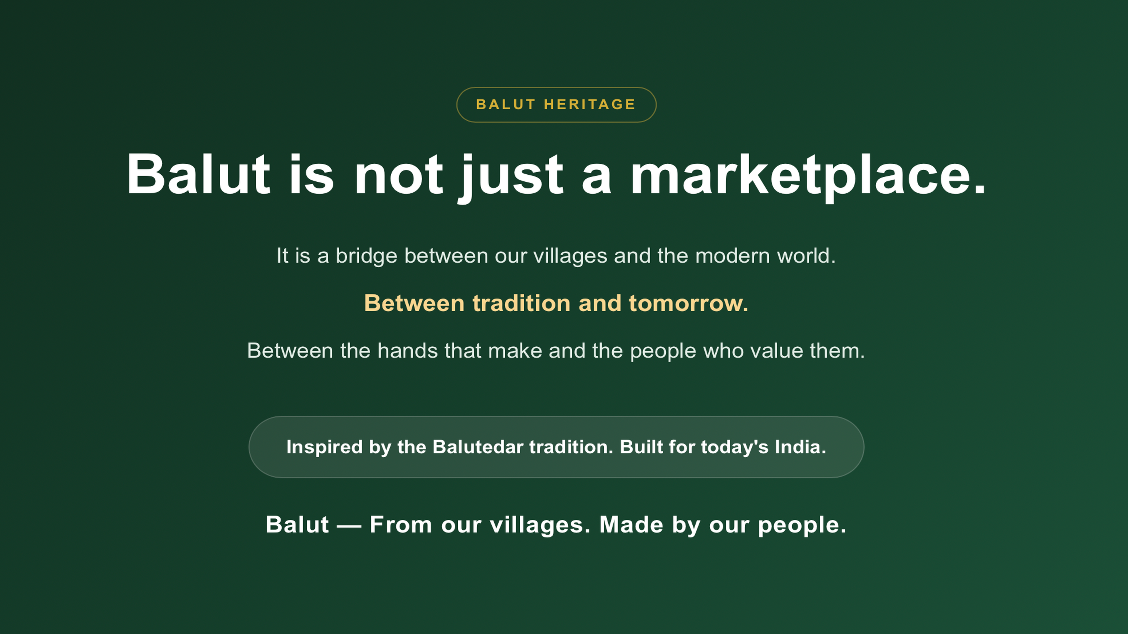 Traditional Excellence